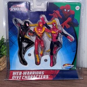 Marvel Spider-Man Web Warriors Dive Characters - Red, Black, Yellow